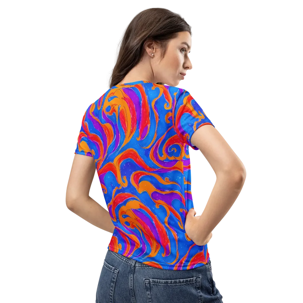 Kinetic Aura on Women's Crew Neck T-Shirt — Back