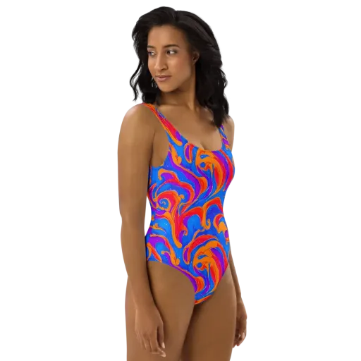 Kinetic Aura on a One-Piece Swimsuit