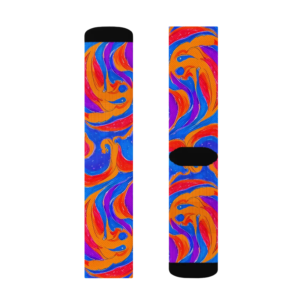 Kinetic Aura on Socks — Left Sock