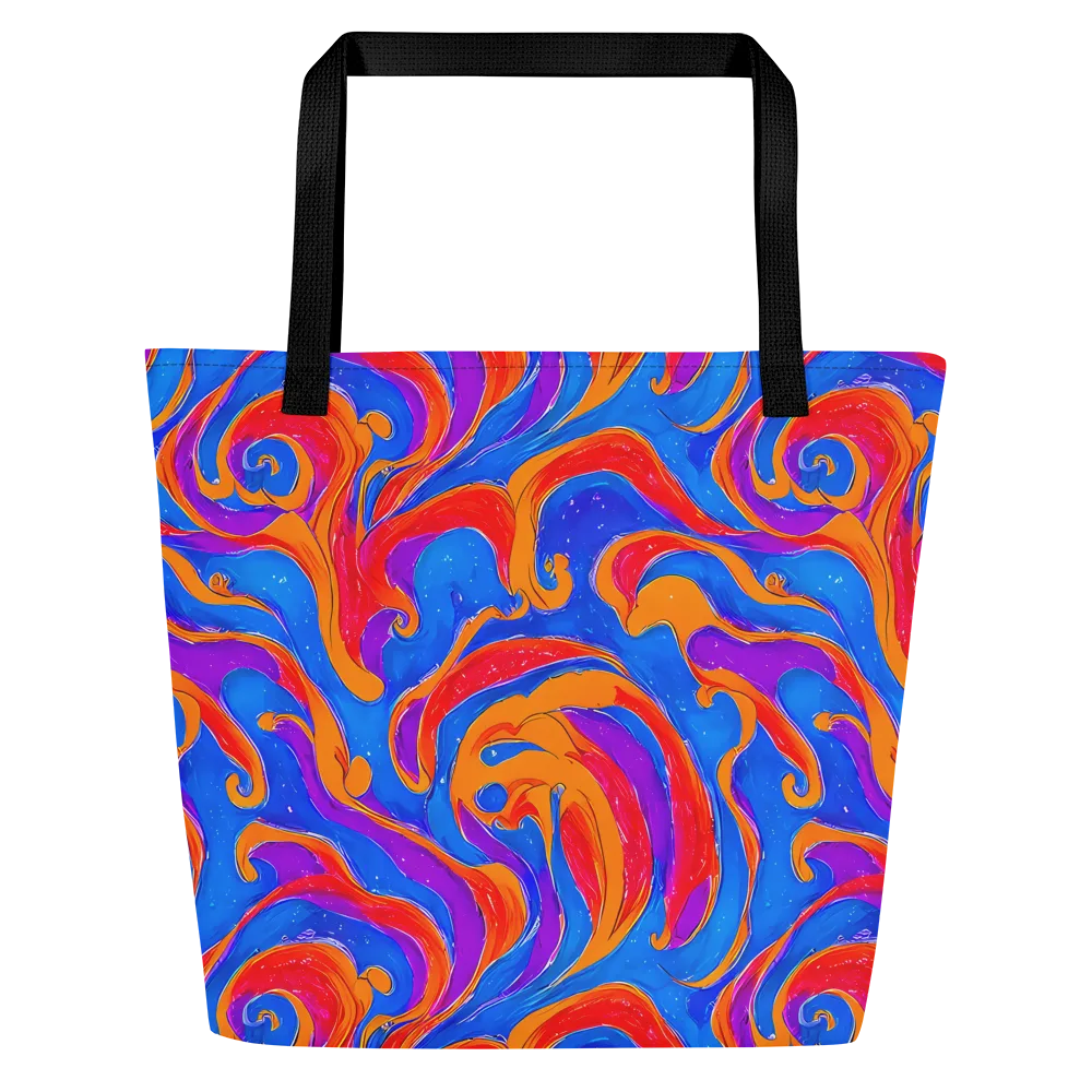 Kinetic Aura on Large Tote Bag W/ Pocket — Front