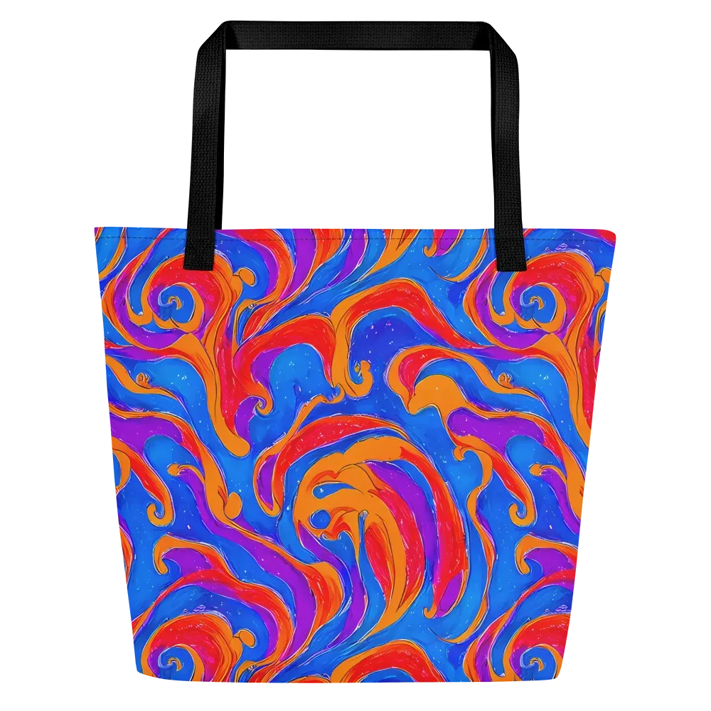 Kinetic Aura on Large Tote Bag W/ Pocket — Front