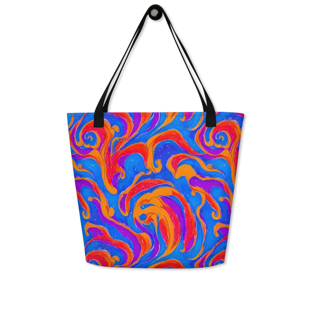 Kinetic Aura on Large Tote Bag W/ Pocket — Front
