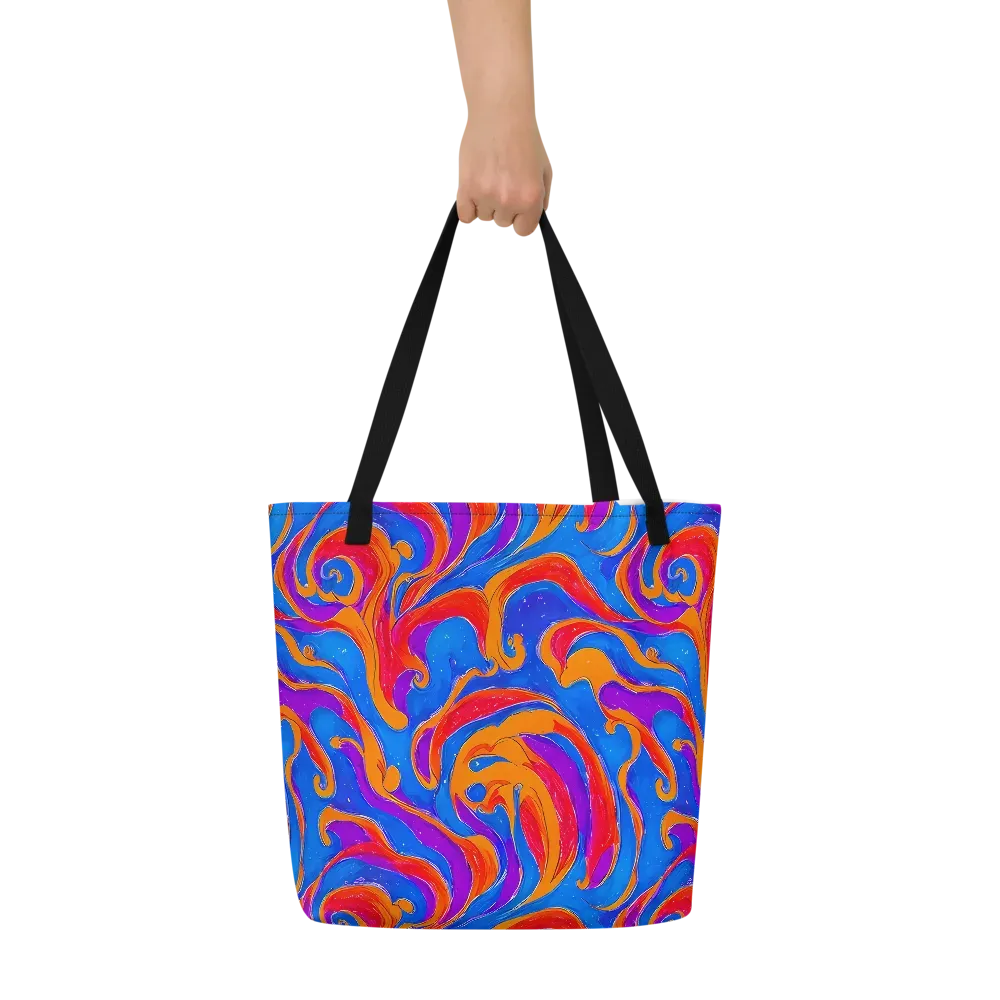 Kinetic Aura on Large Tote Bag W/ Pocket — Front