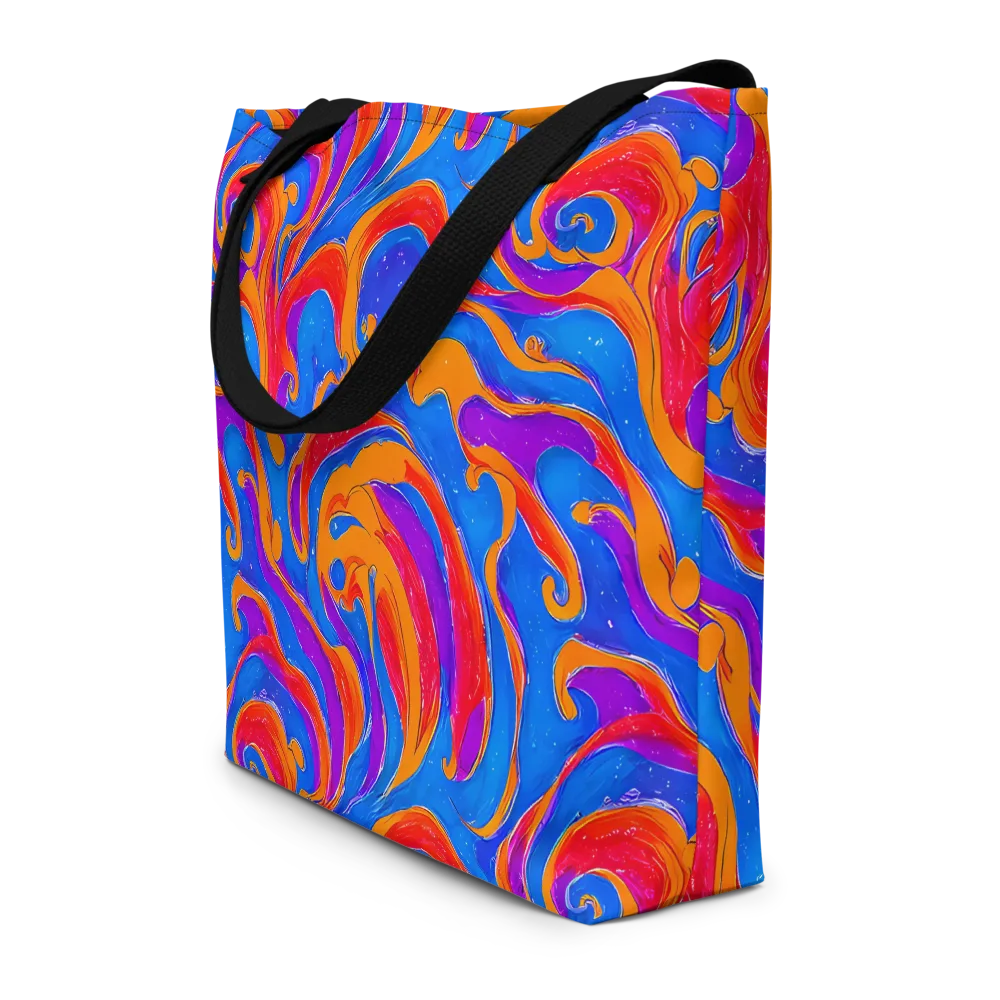Kinetic Aura on Large Tote Bag W/ Pocket — Front