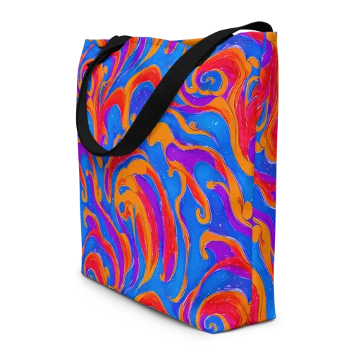 Kinetic Aura on a Large Tote Bag W/ Pocket