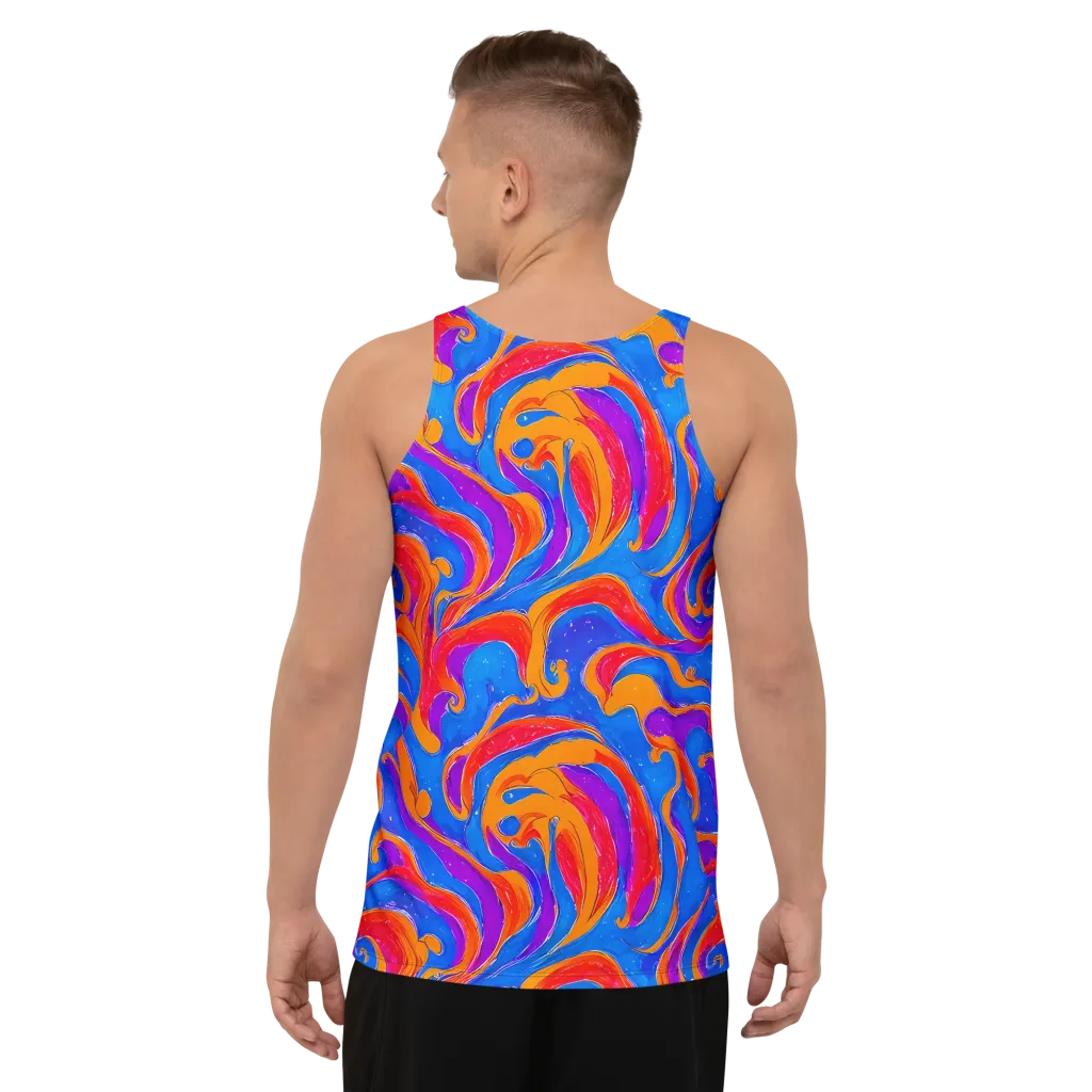 Kinetic Aura on Men's Tank Top — Back