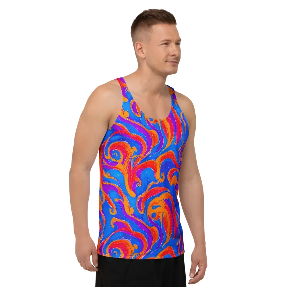 Kinetic Aura on Men's Tank Top — Right Front