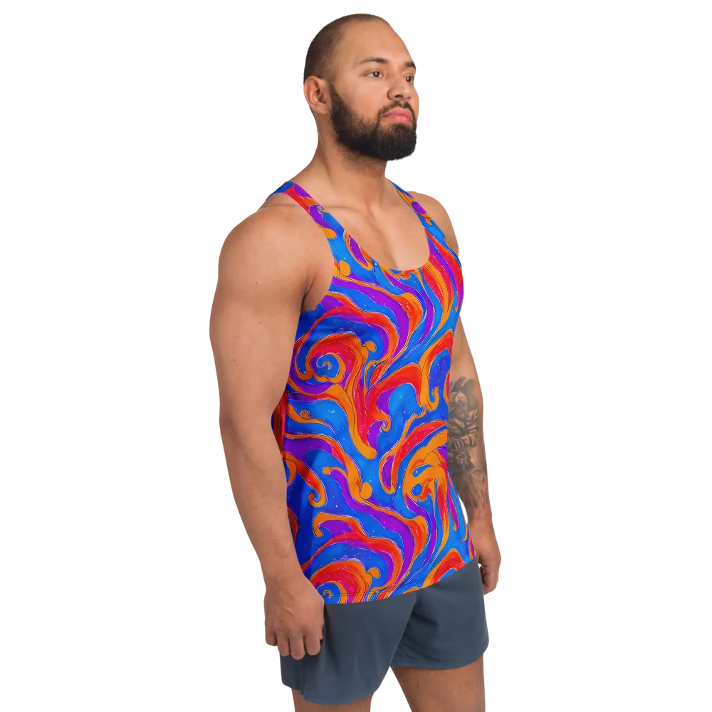 Kinetic Aura on Men's Tank Top — Right Front