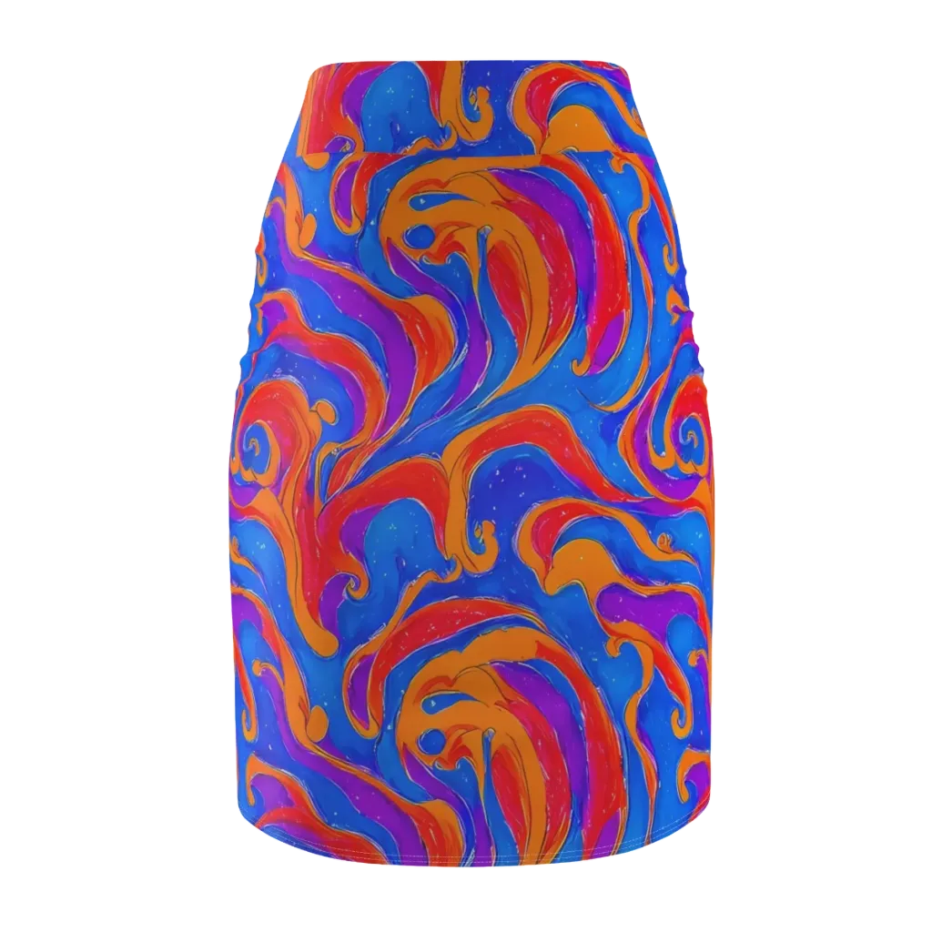 Kinetic Aura on Pencil Skirt — Back