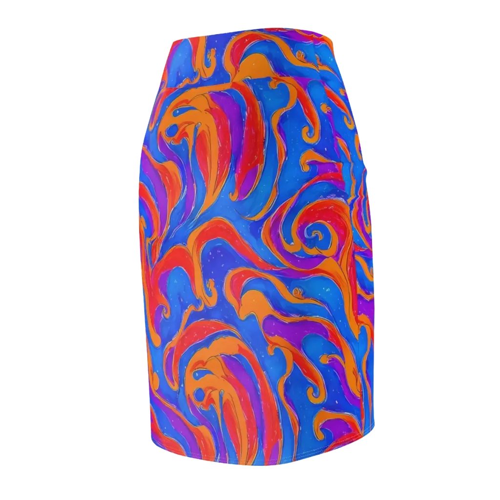 Kinetic Aura on Pencil Skirt — Back Side