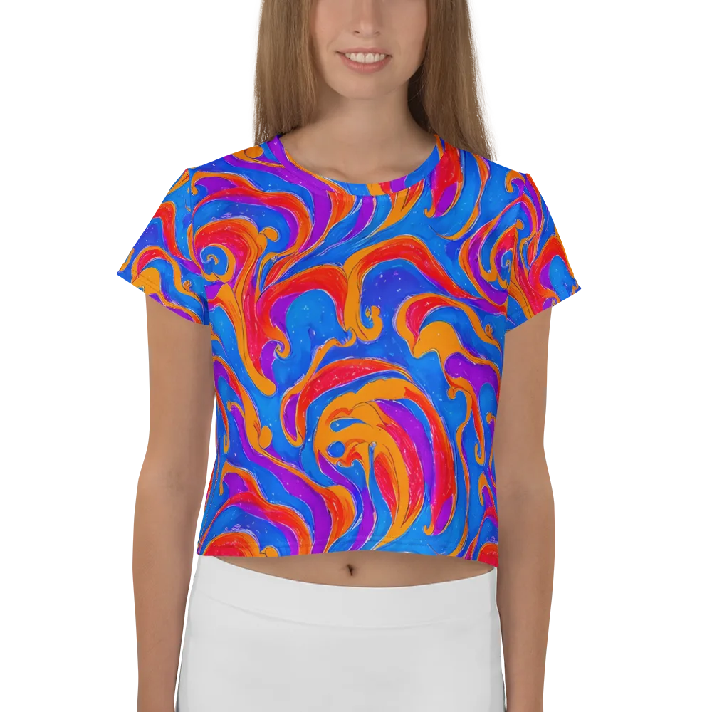 Kinetic Aura on Crop Tee — Front