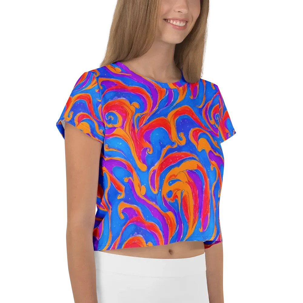 Kinetic Aura on Crop Tee — Right