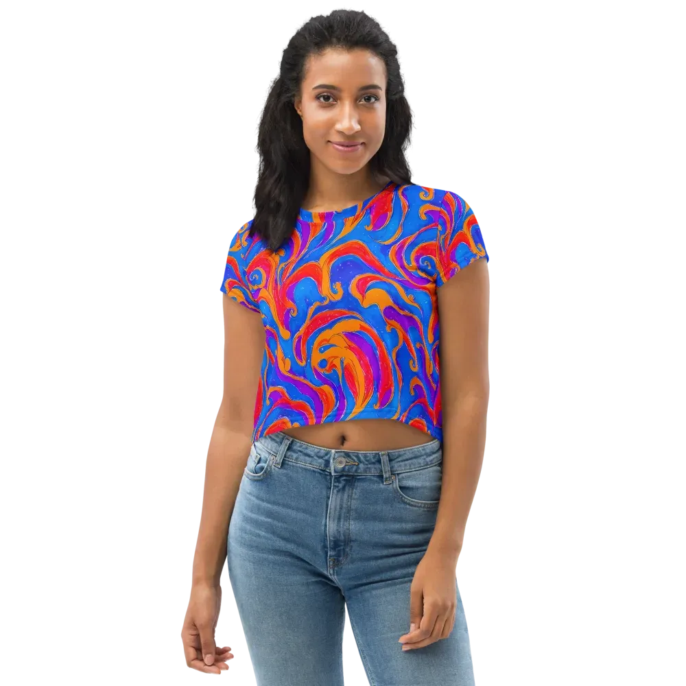 Kinetic Aura on Crop Tee — Front