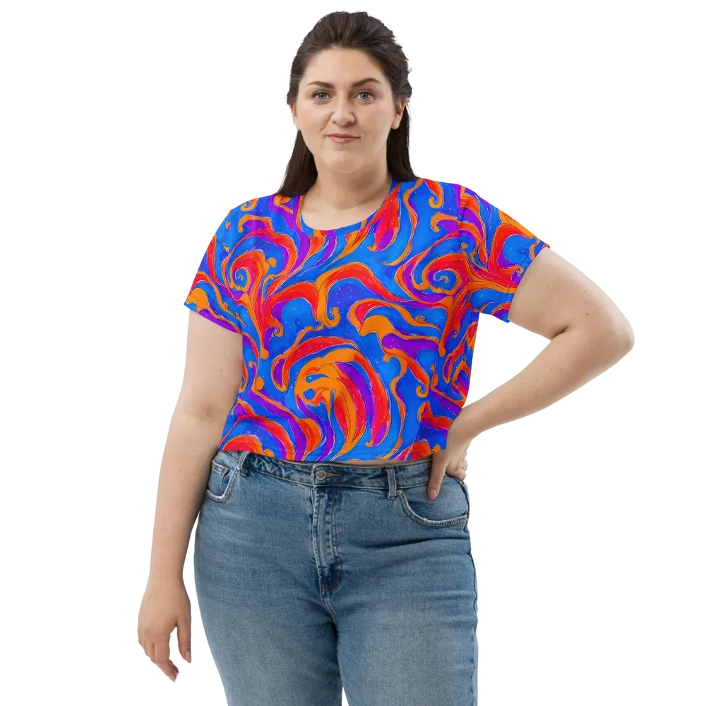 Kinetic Aura on Crop Tee — Front