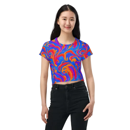 Kinetic Aura on a Crop Tee