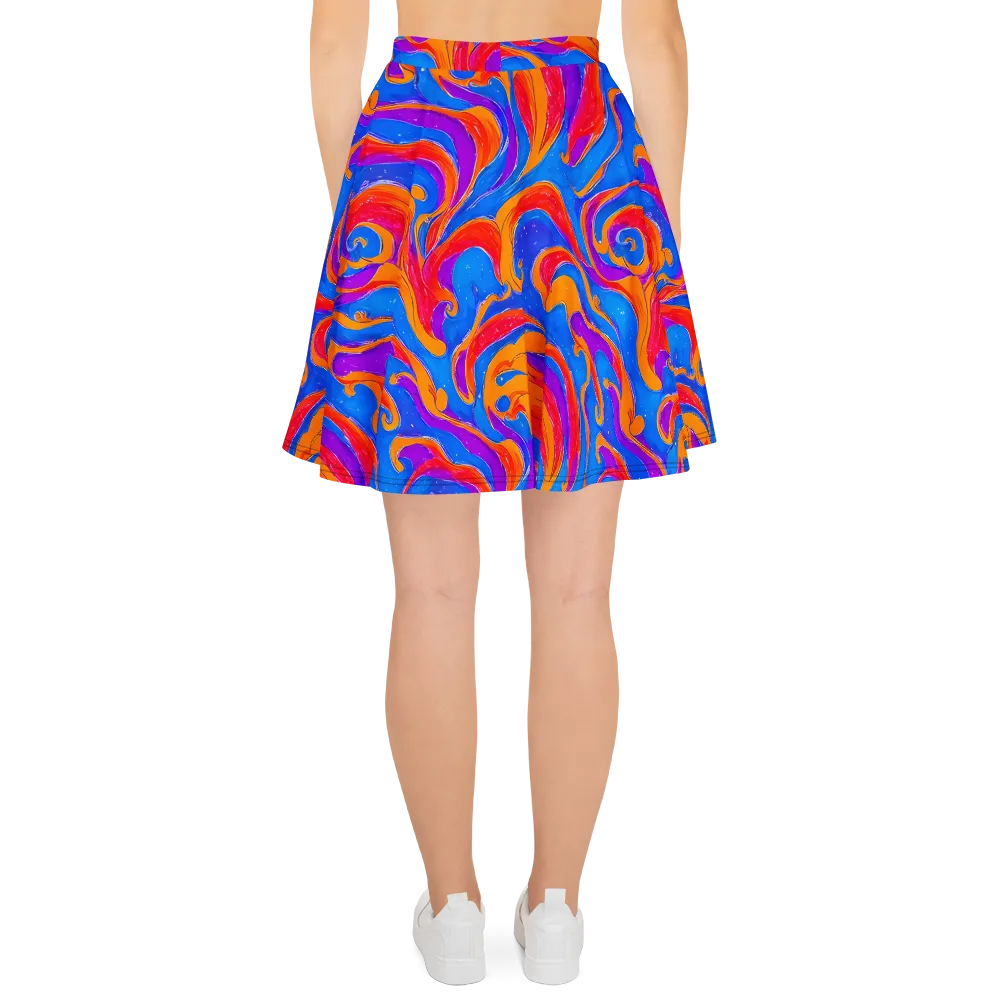 Kinetic Aura on Skater Skirt — Back
