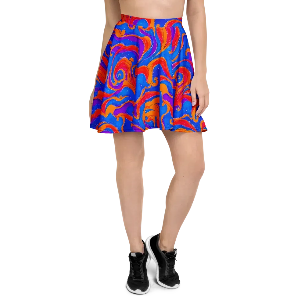 Kinetic Aura on Skater Skirt — Front