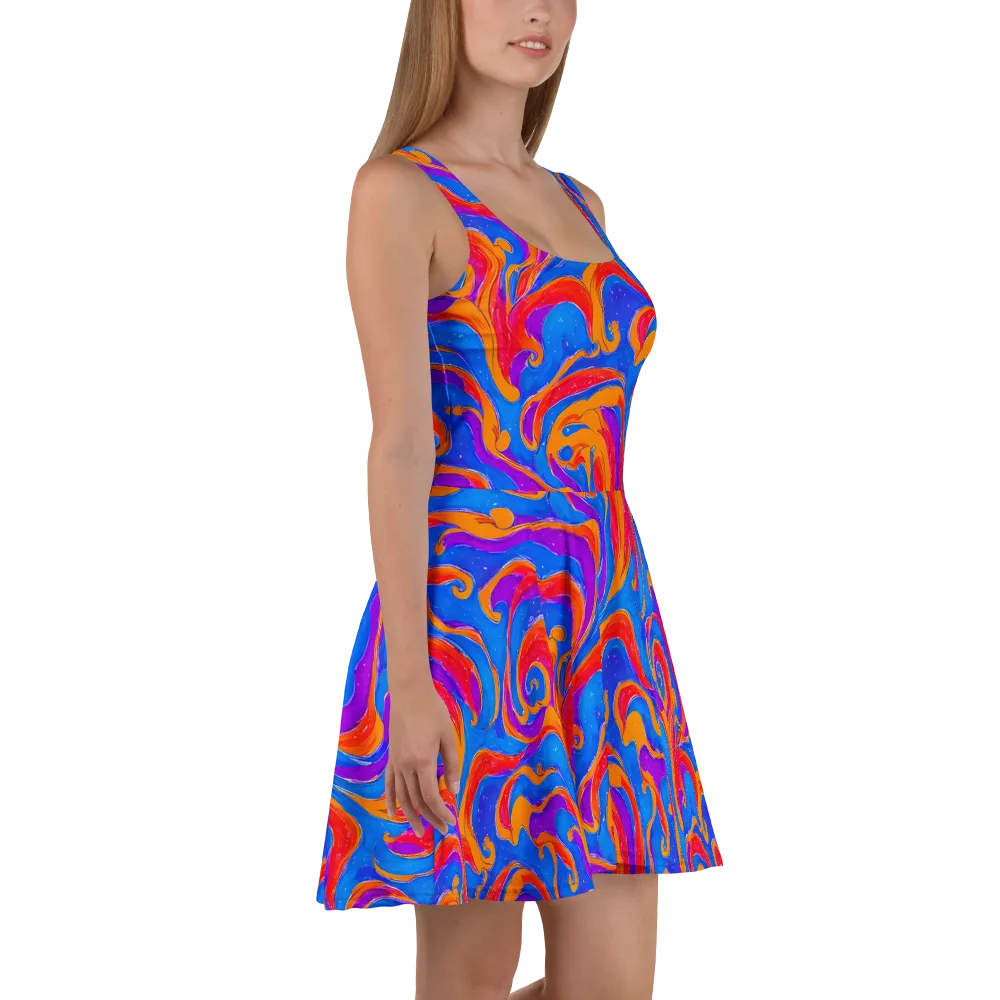 Kinetic Aura on Skater Dress — Right