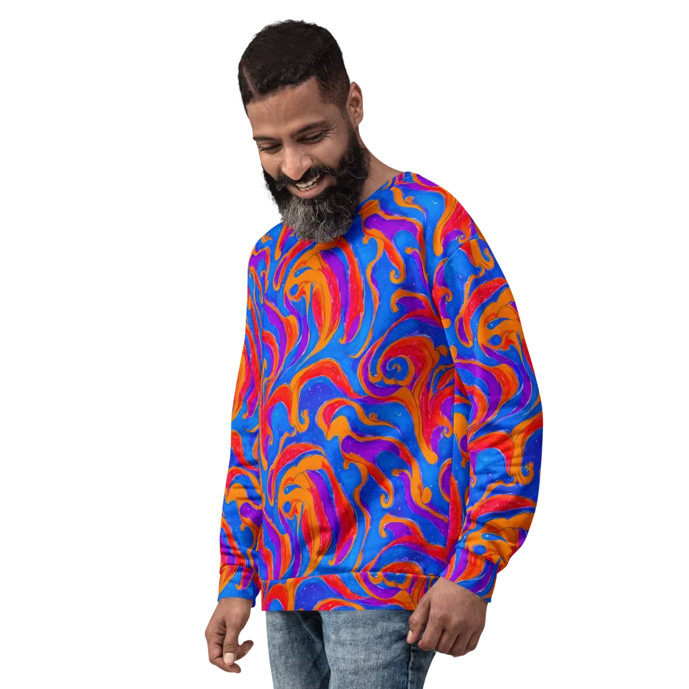 Kinetic Aura on Sweatshirt — Left Front