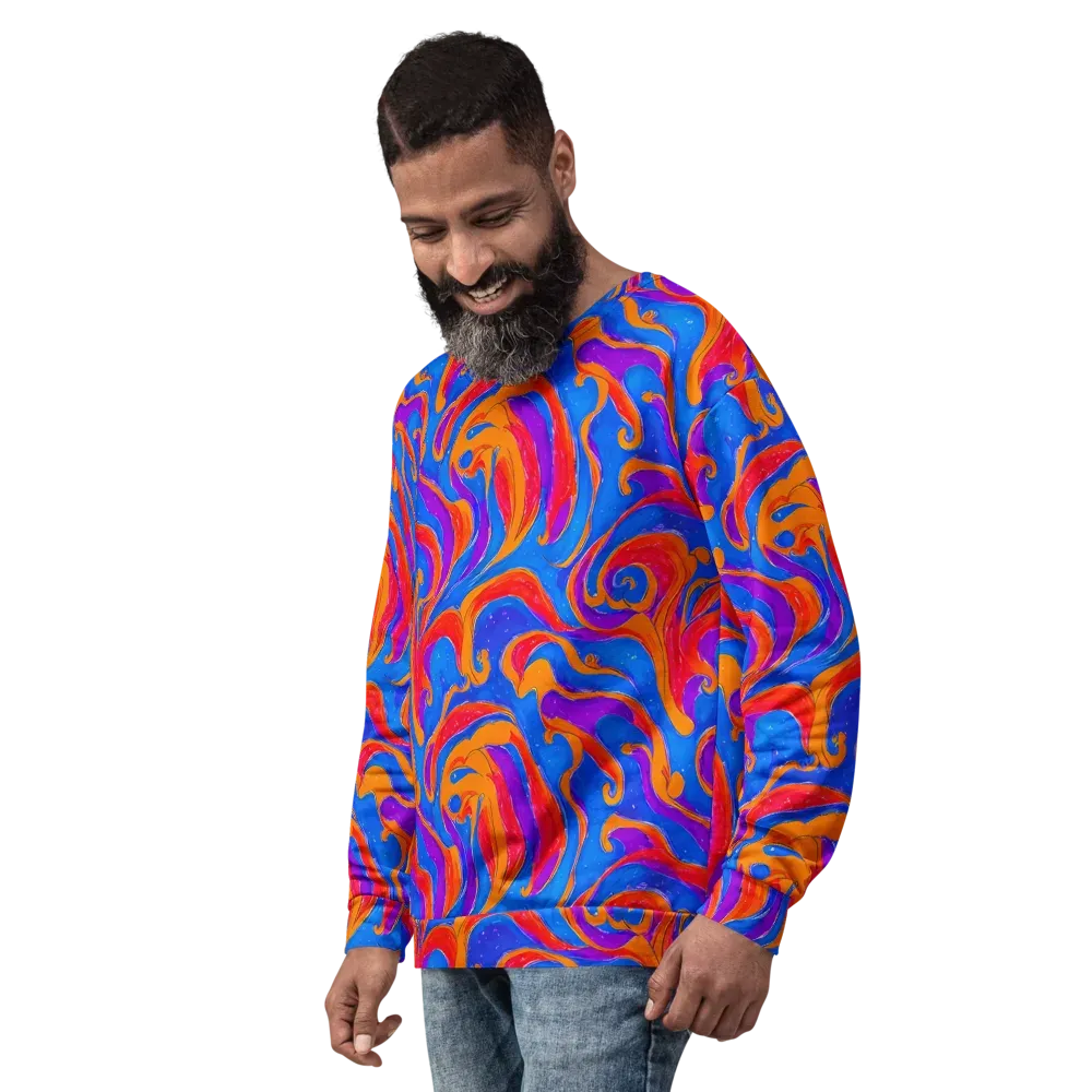 Kinetic Aura on Sweatshirt — Left Front
