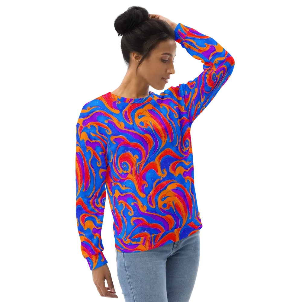 Kinetic Aura on Sweatshirt — Right Front