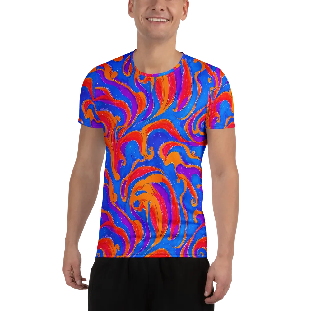 Kinetic Aura on Men's Athletic T-Shirt — Front