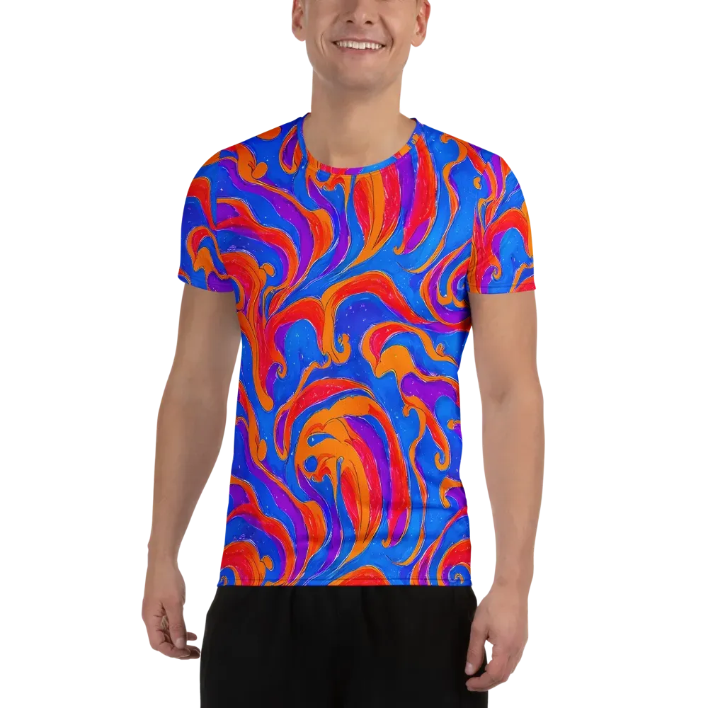 Kinetic Aura on Men's Athletic T-Shirt — Front