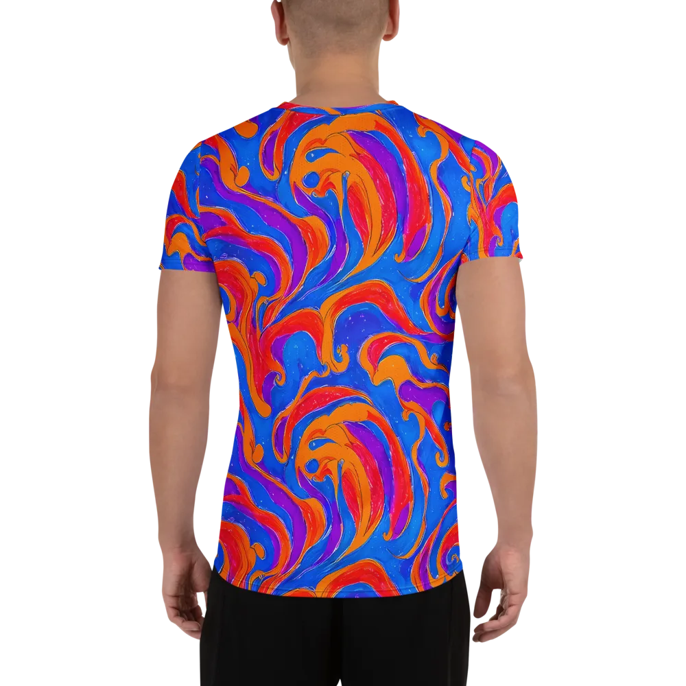 Kinetic Aura on Men's Athletic T-Shirt — Back