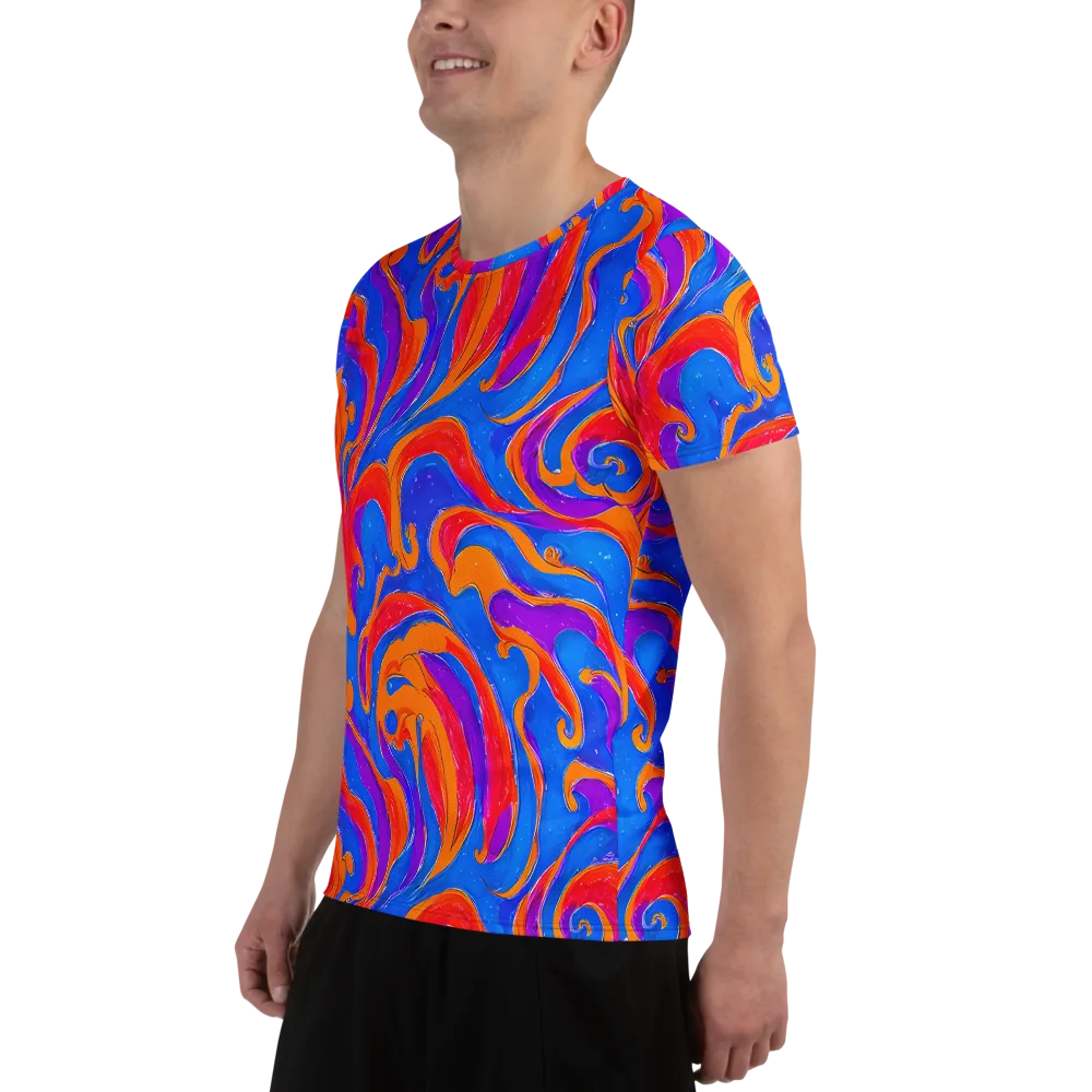 Kinetic Aura on Men's Athletic T-Shirt — Left
