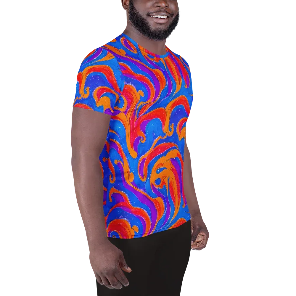 Kinetic Aura on Men's Athletic T-Shirt — Right