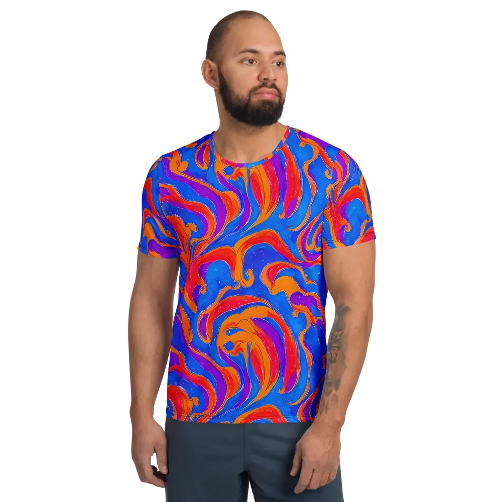 Kinetic Aura on Men's Athletic T-Shirt — Front