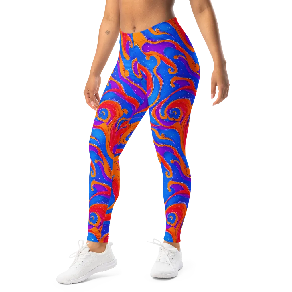 Kinetic Aura on Leggings — Left Front