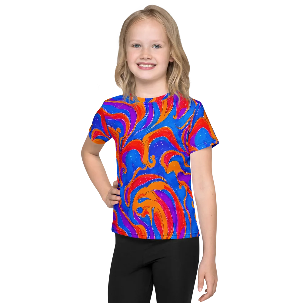 Kinetic Aura on Kids Crew Neck T-Shirt — Front