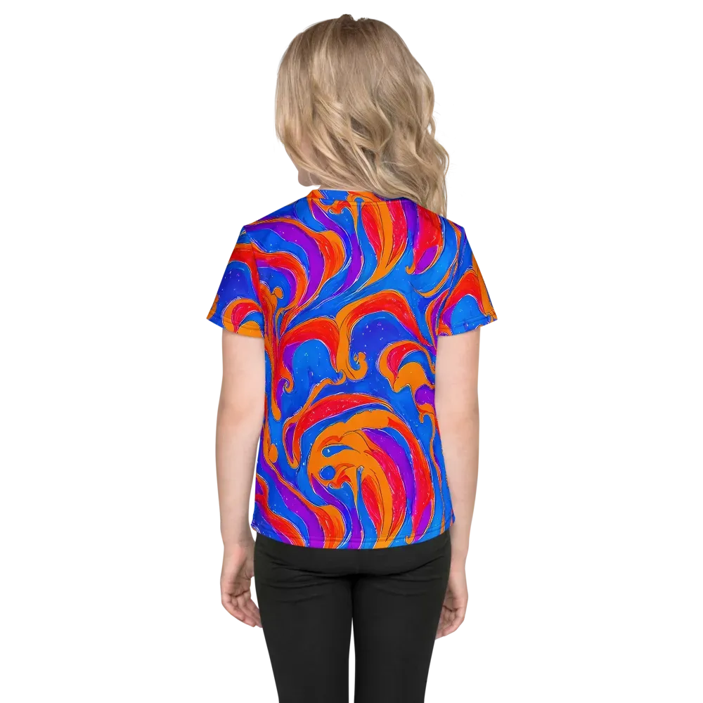 Kinetic Aura on Kids Crew Neck T-Shirt — Back