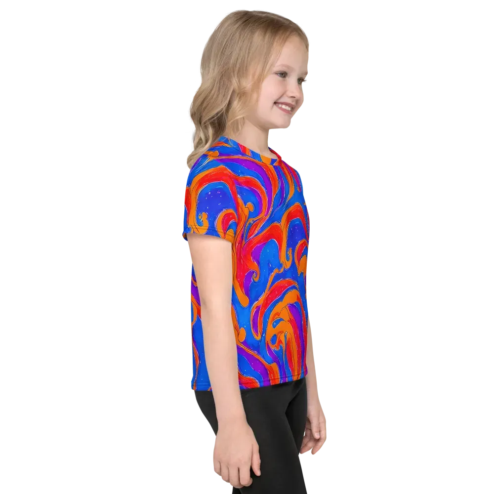 Kinetic Aura on Kids Crew Neck T-Shirt — Right