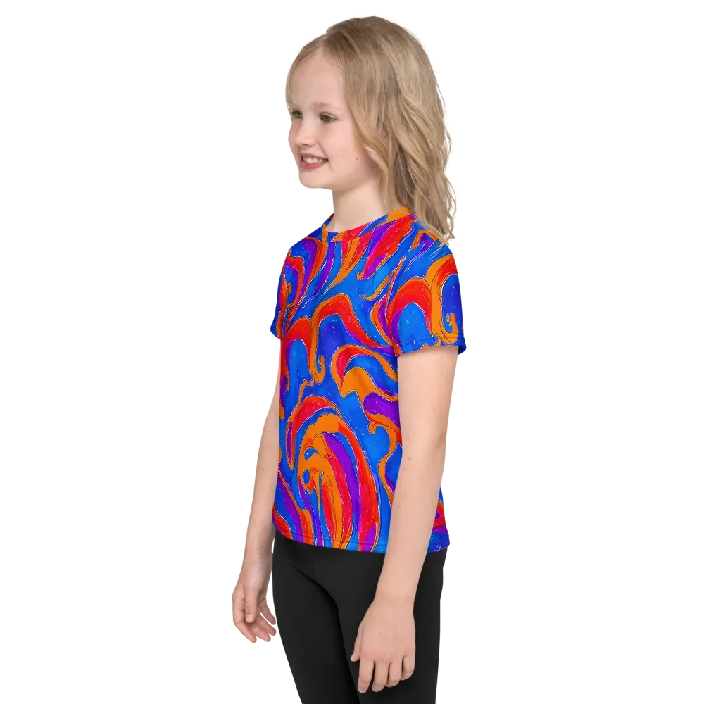 Kinetic Aura on Kids Crew Neck T-Shirt — Left