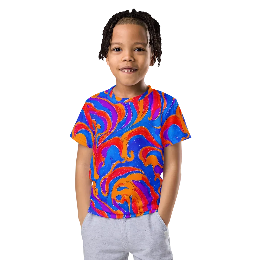 Kinetic Aura on Kids Crew Neck T-Shirt — Front