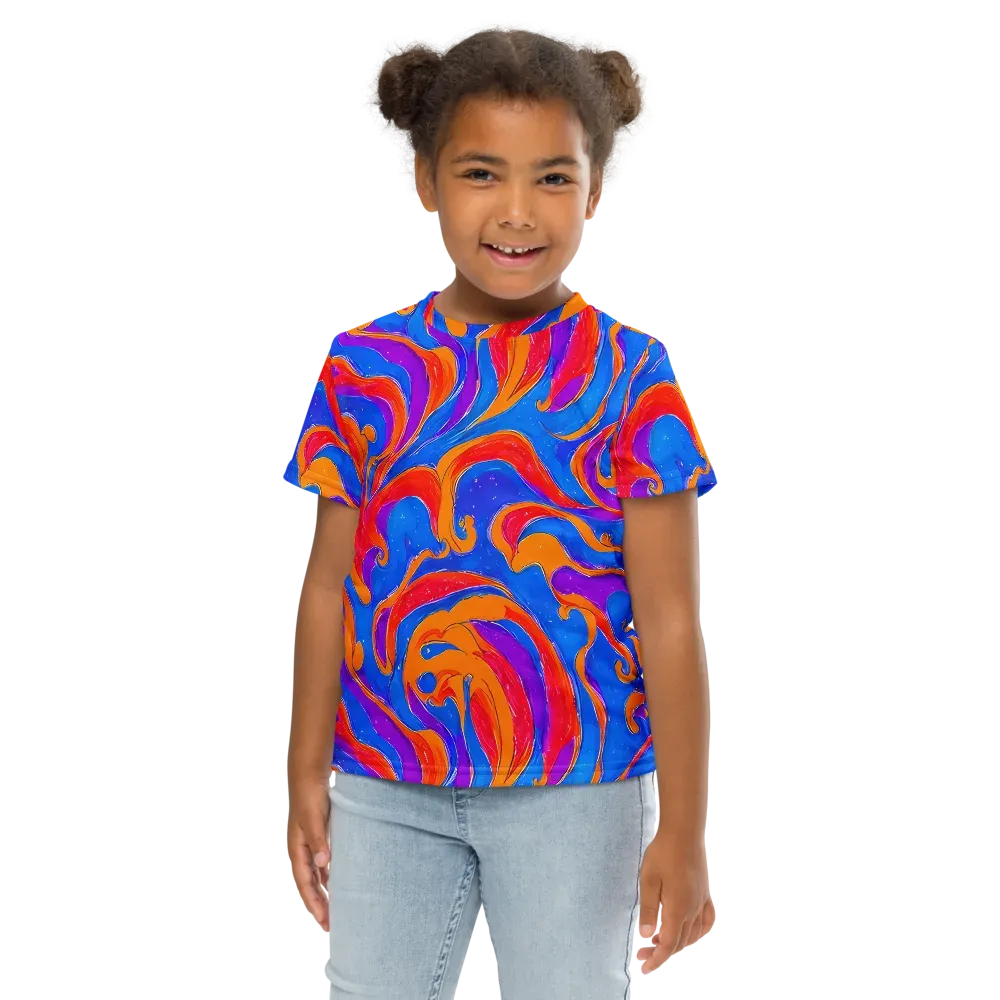 Kinetic Aura on Kids Crew Neck T-Shirt — Front