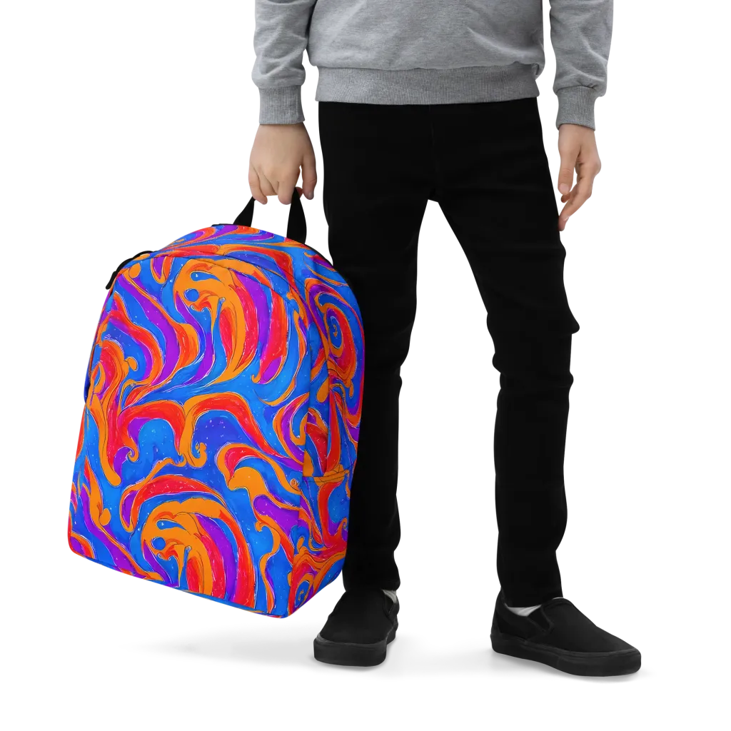 Kinetic Aura on Minimalist Backpack — Zoomed-in