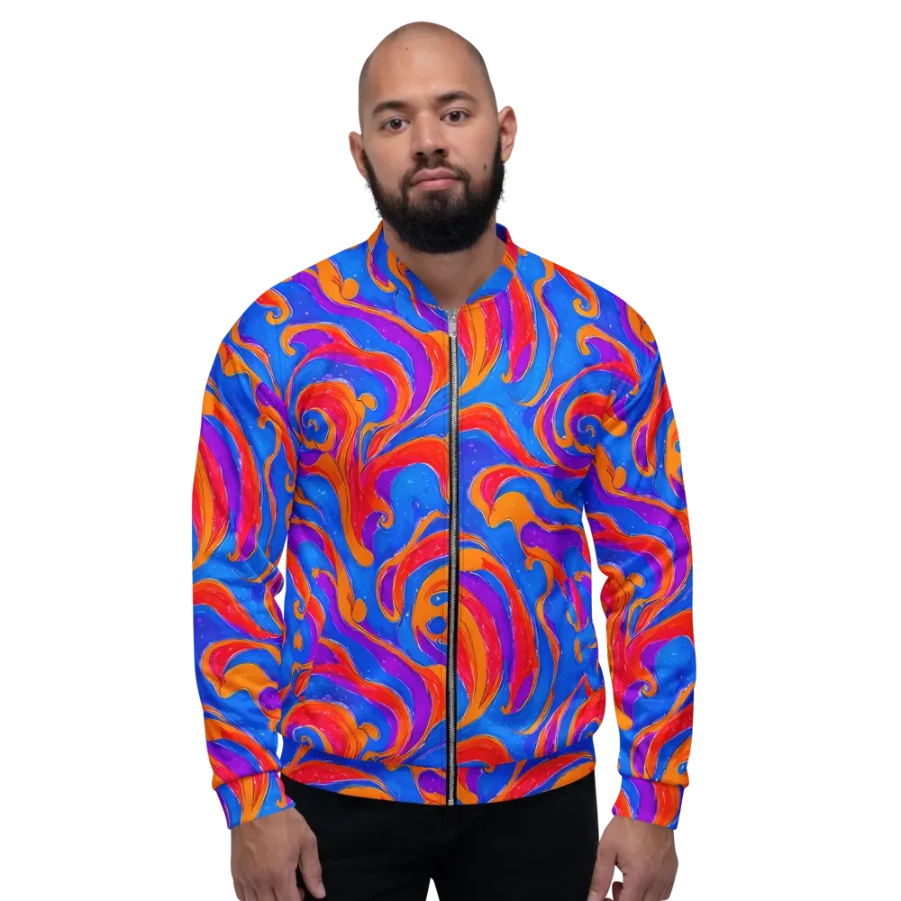 Kinetic Aura on Bomber Jacket — Front