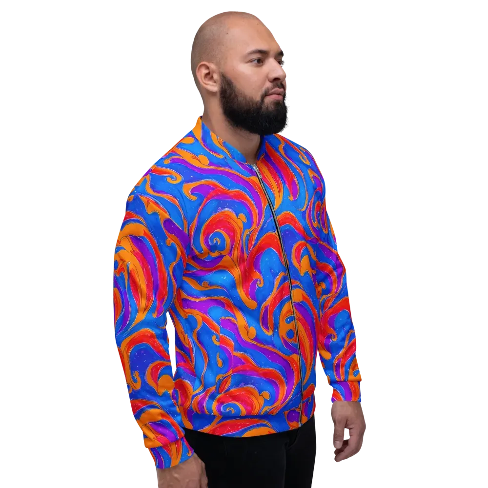 Kinetic Aura on Bomber Jacket — Right