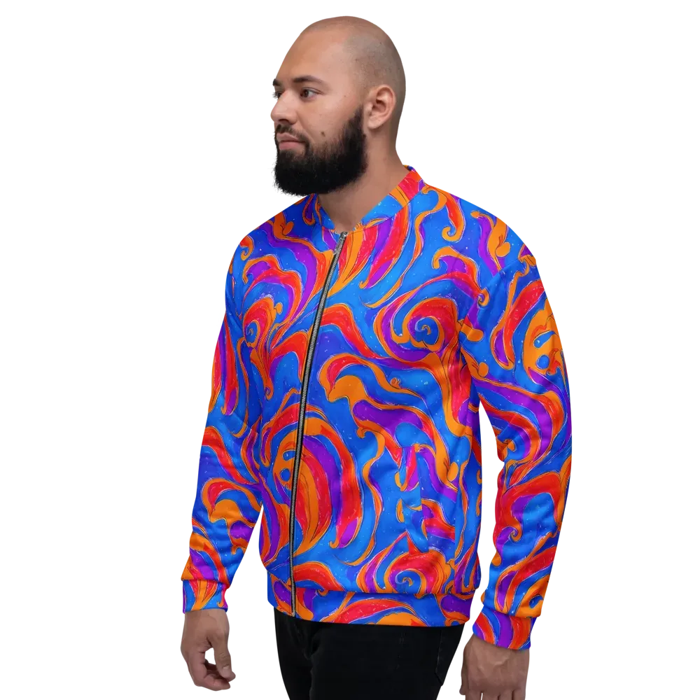 Kinetic Aura on Bomber Jacket — Left