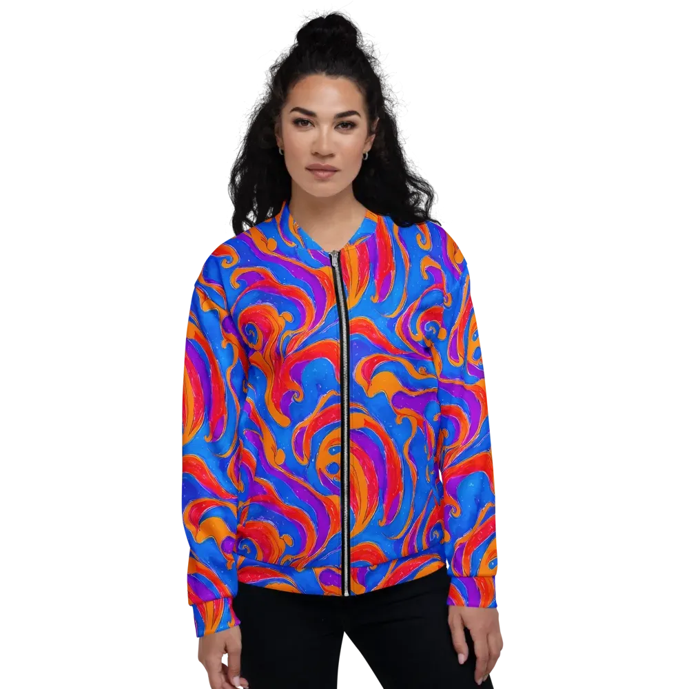 Kinetic Aura on Bomber Jacket — Front