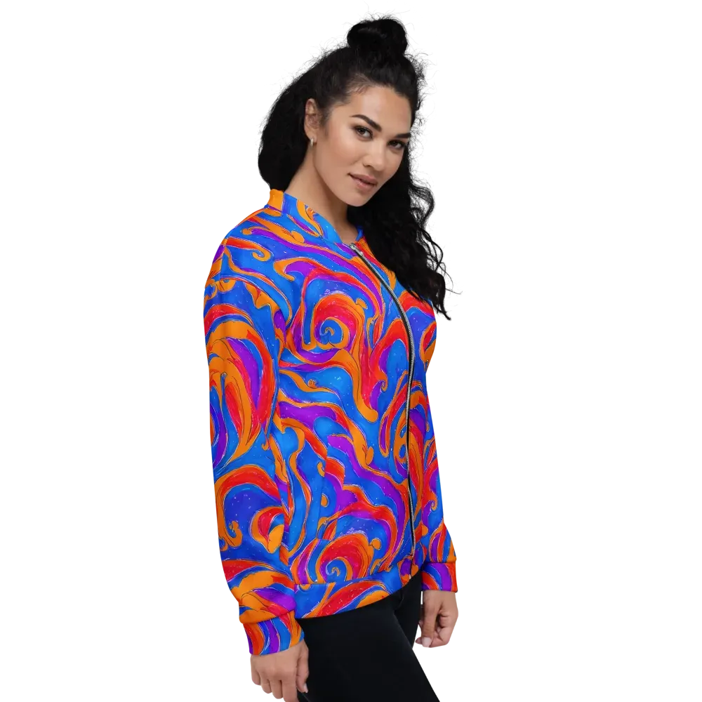 Kinetic Aura on Bomber Jacket — Right