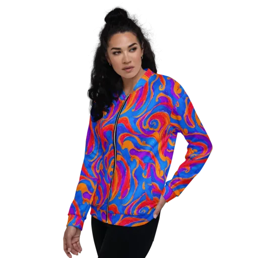 Kinetic Aura on a Bomber Jacket