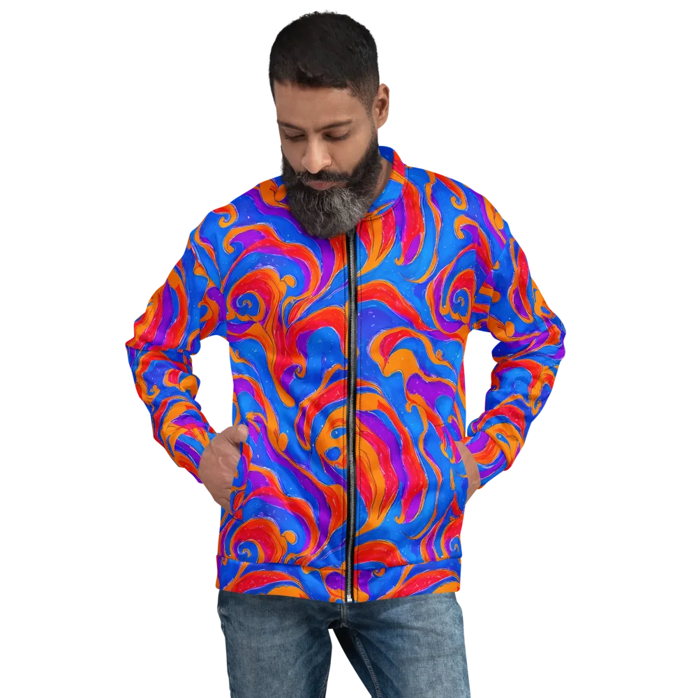 Kinetic Aura on Bomber Jacket — Front