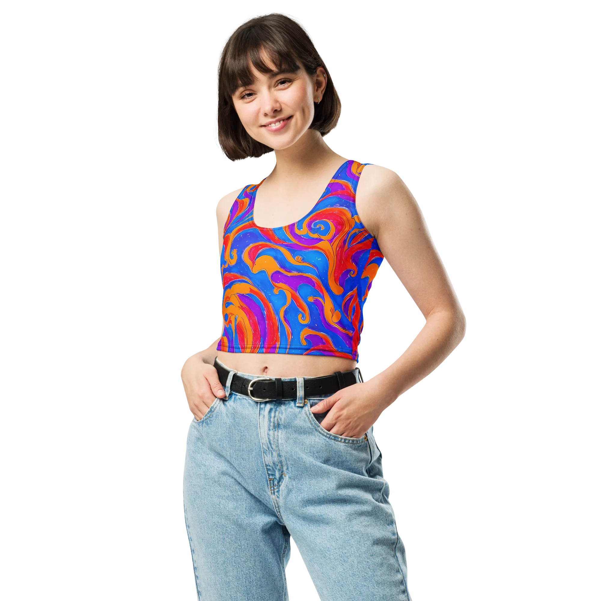 Kinetic Aura on Crop Top — Front