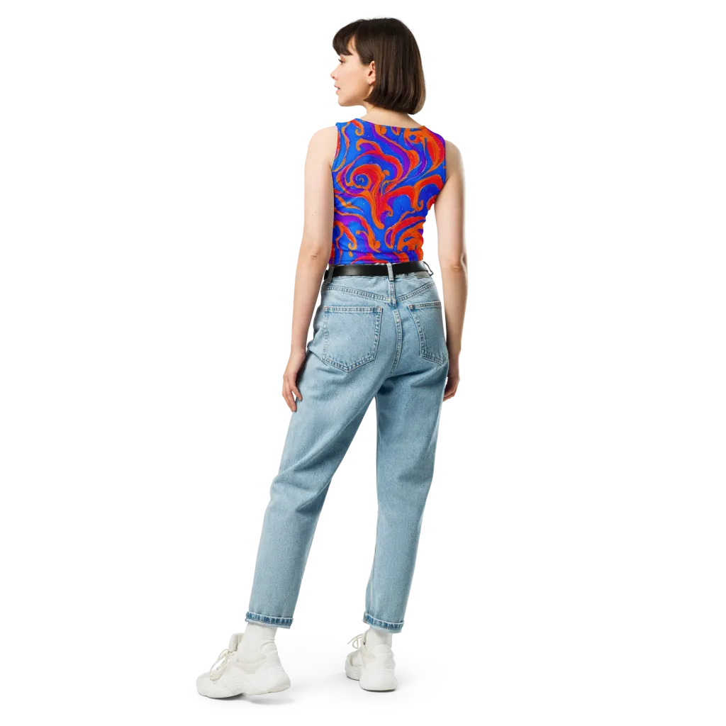 Kinetic Aura on Crop Top — Back