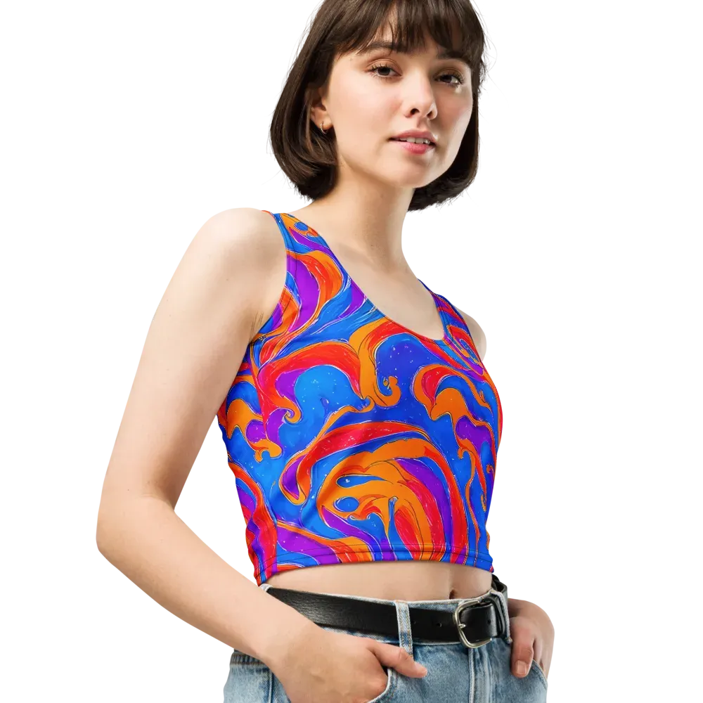 Kinetic Aura on Crop Top — Right Front
