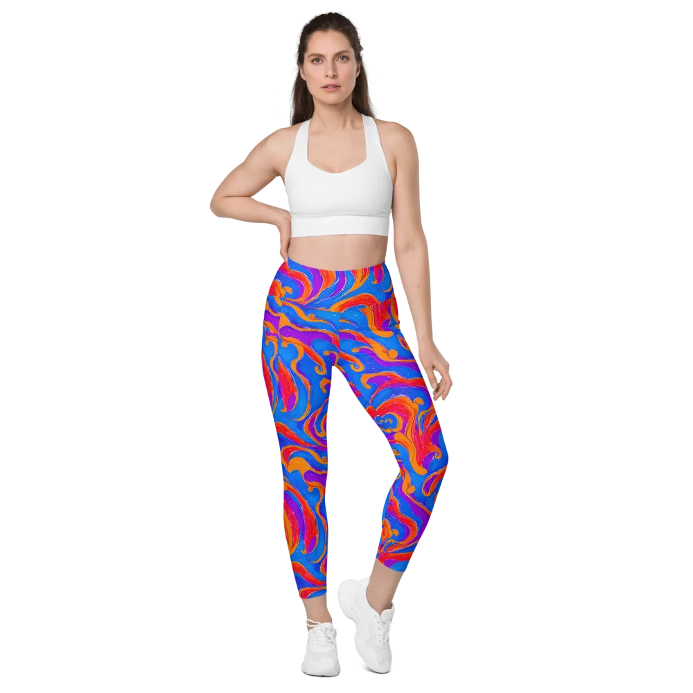 Kinetic Aura on Leggings with Pockets — Front